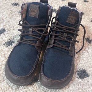 Lems Boulder Boots in the Navy Stout color | Unisex Mens 10.5 Womens 12